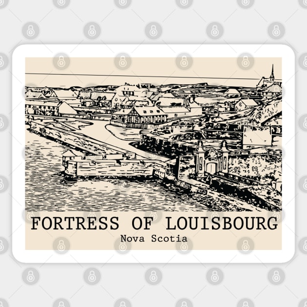 Fortress of Louisbourg - Nova Scotia Sticker by Lakeric